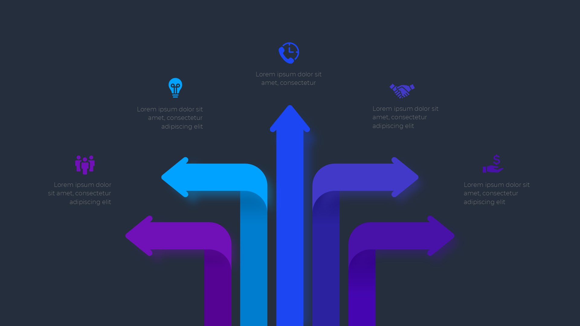 Infographic Solutions [dark] slide 4